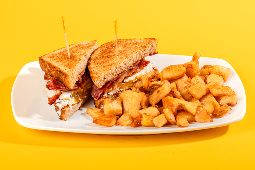 bacon and egg sandwich