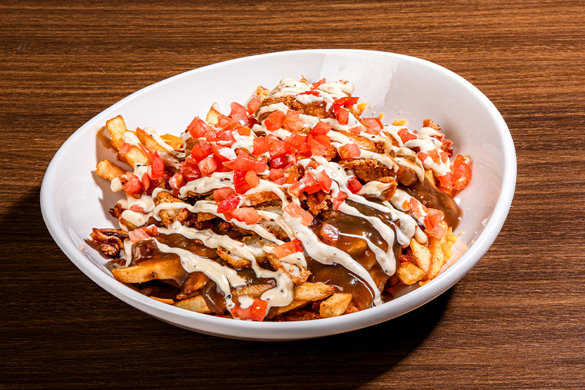 chicken and bacon poutine
