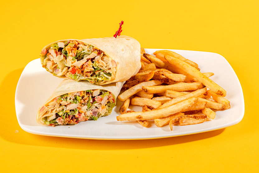 chipotle chicken and guac wrap