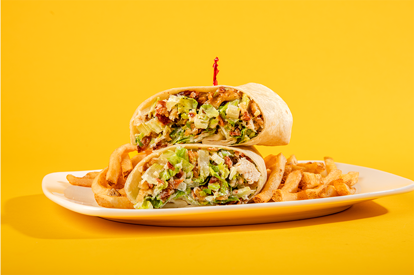 crispy chicken caesar wrap