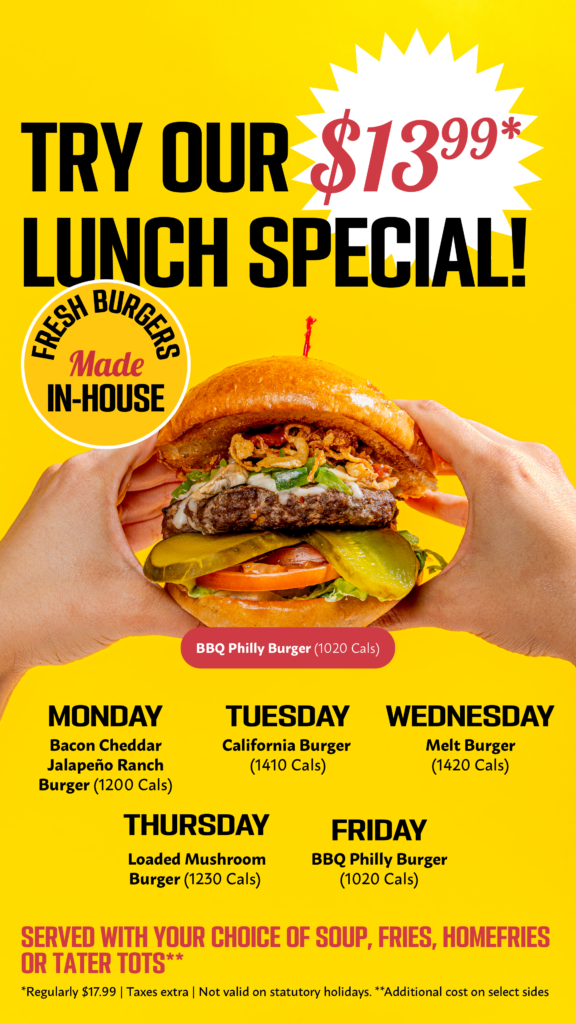 $13.99 Lunch Special at Stacked.